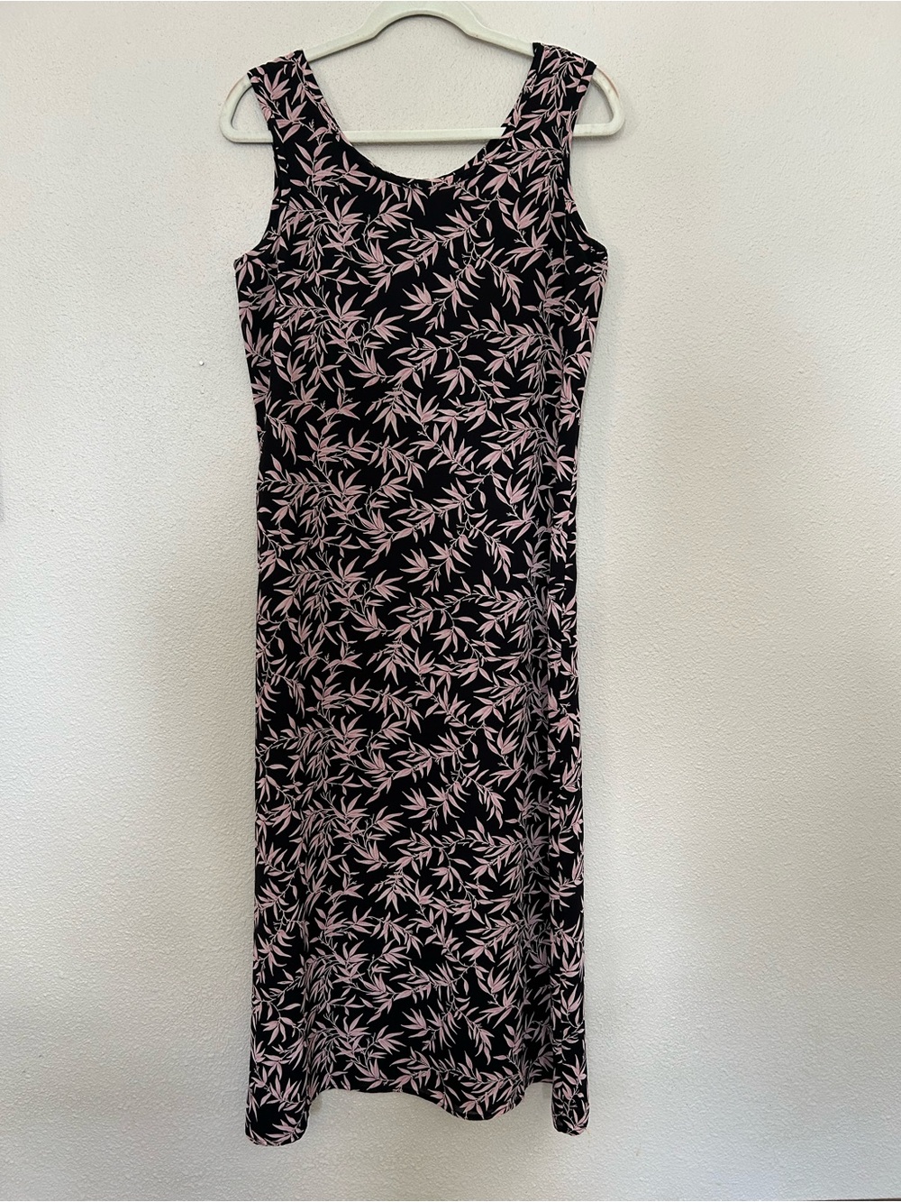 VINTAGE 90s | Samantha Taylor | Scoop Neck Black Maxi Dress